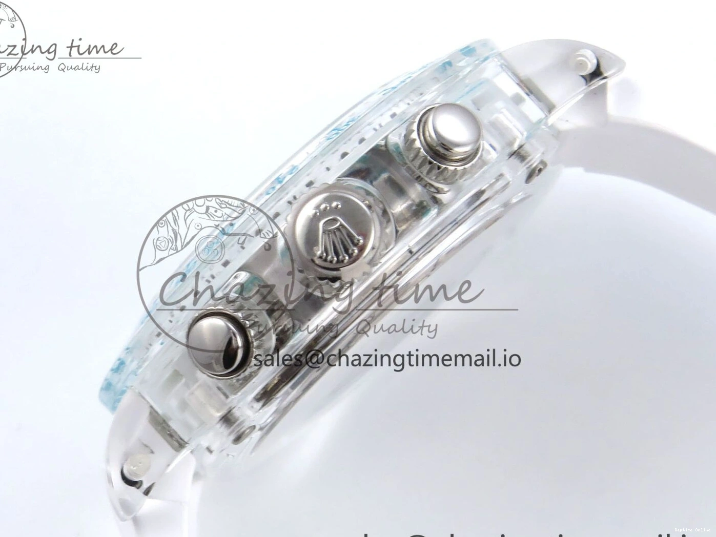 0131 Sophisticated Daytona AET Remould N6F 1:1 Best Edition Blue Dial on Rubber Strap SA 917